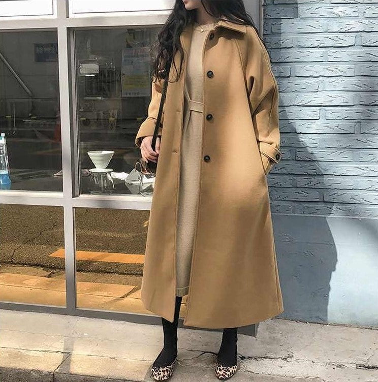 Elegant long coat for women - Uschia
