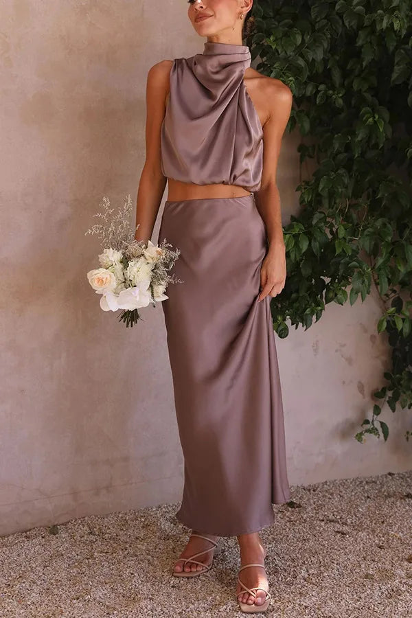 Julia - Robe de soirée en satin