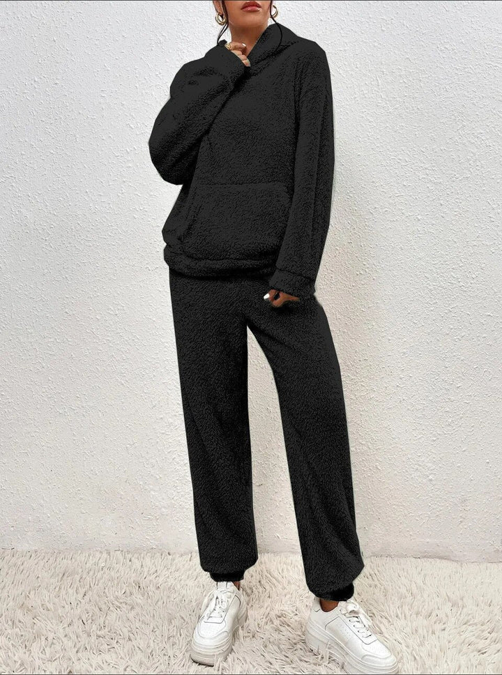 Cozy Fleece Jumpsuit with Hood - Lana Winter Magic