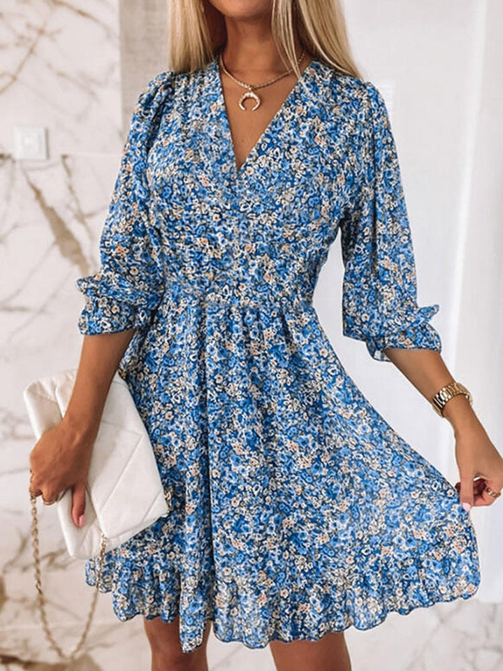Robe d'été à col en V