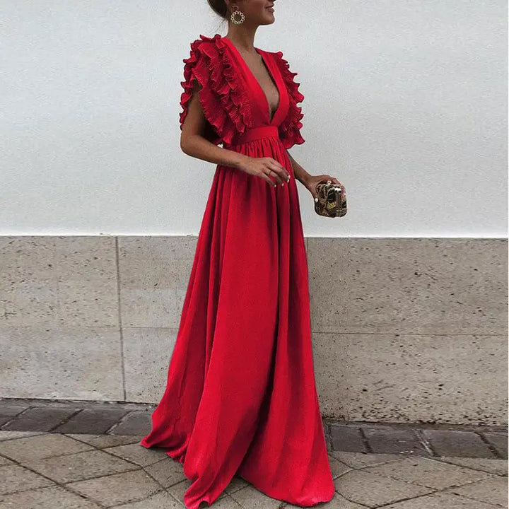 Kaylee | Vestito elegante con maniche arricciate