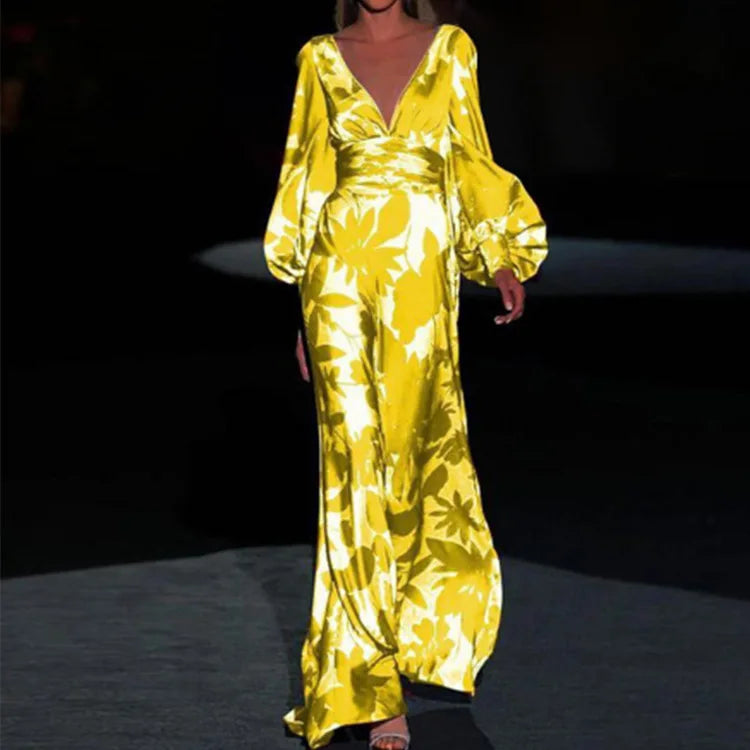 Brenda – Robe Élégante à Décolleté en V pour un Style Intemporel