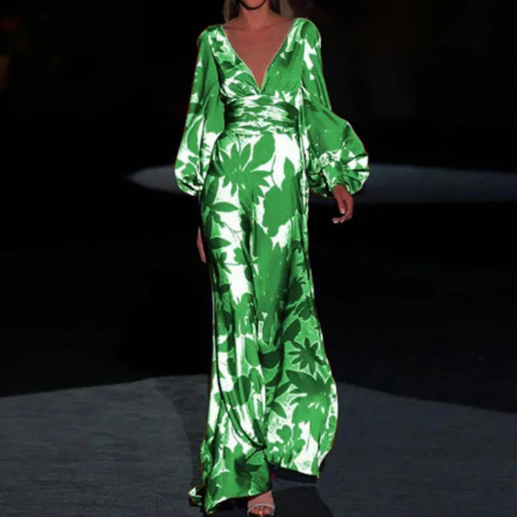 Brenda – Robe Élégante à Décolleté en V pour un Style Intemporel