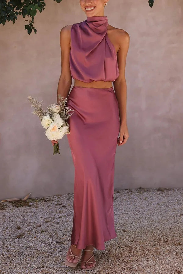 Julia - Robe de soirée en satin