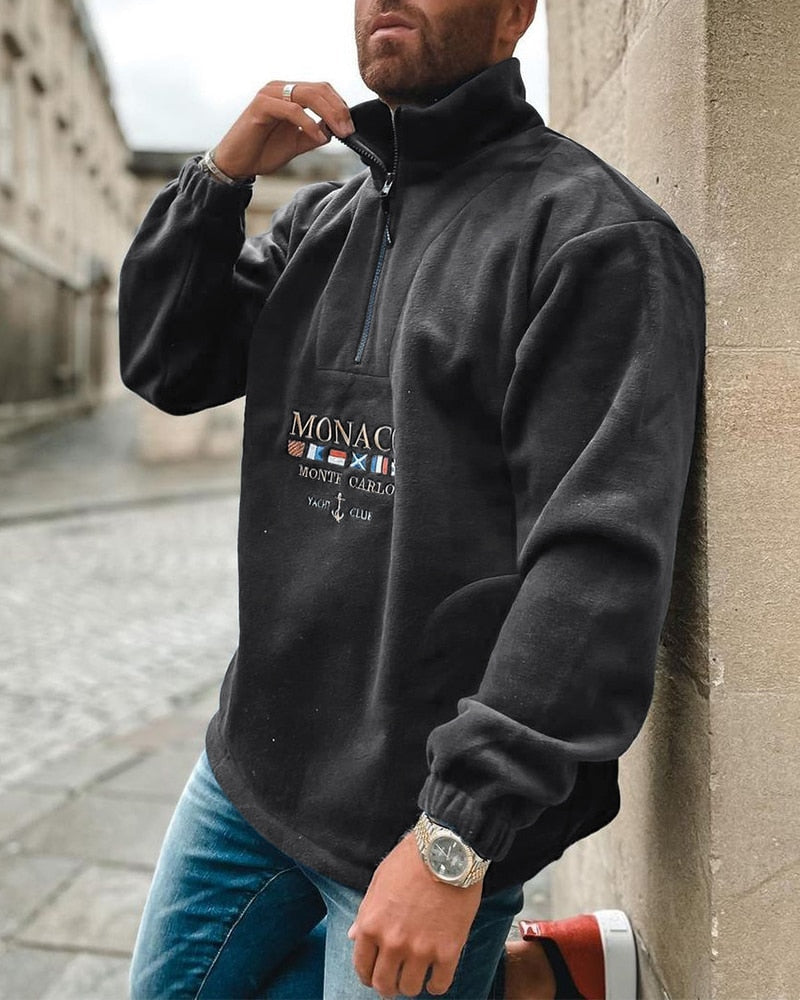 Monaco | Bluza męska z zamkiem