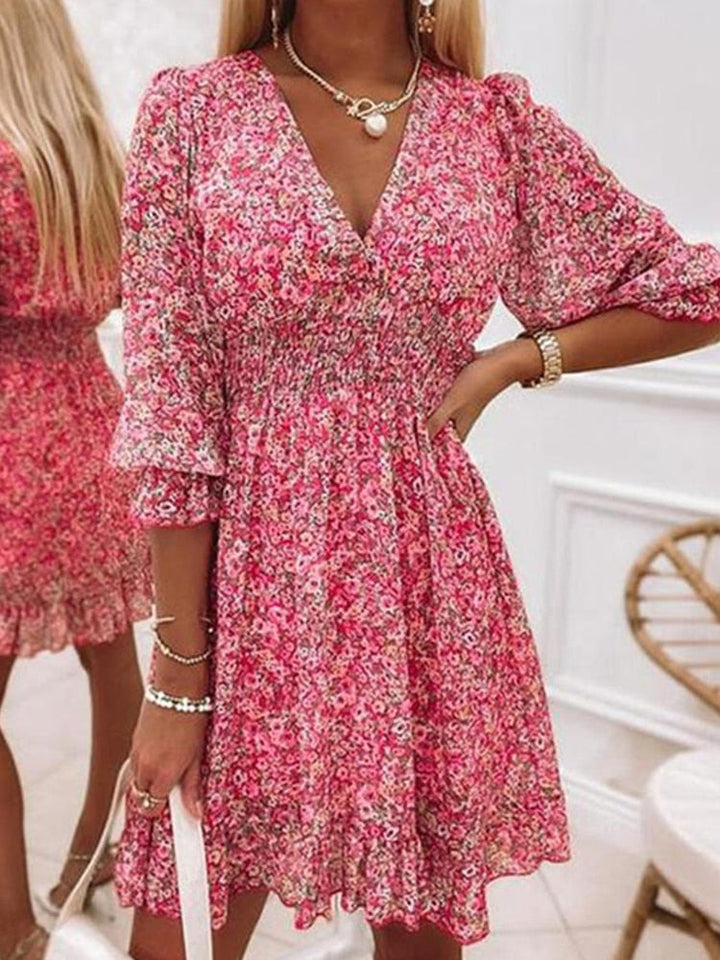 Robe d'été à col en V