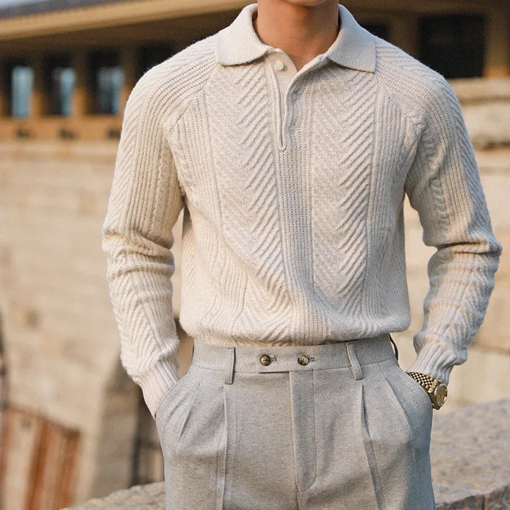 Thibault – Pull d’hiver chaud pour hommes, coupe décontractée et confortable pour un usage quotidien