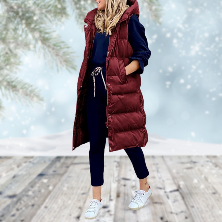 Gilet matelassé long sans manches - Hamelin