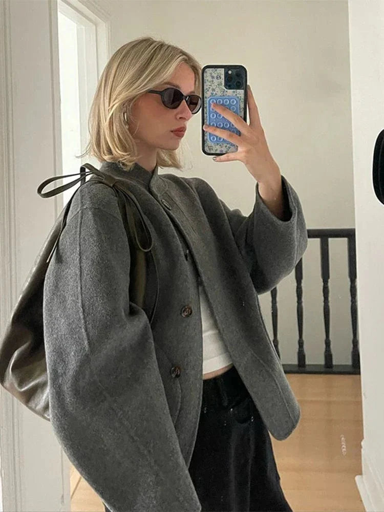 Izzy - Manteau ample en laine