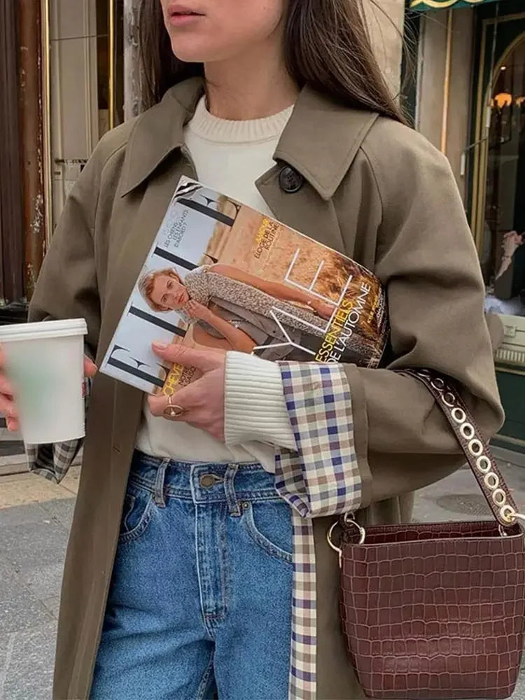 Langer Mantel mit Taschen für Damen - Eden