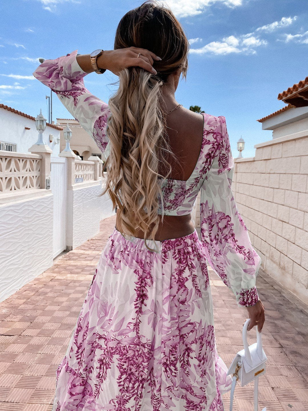 Beatrice - Robe d'été longue découpée pour femme