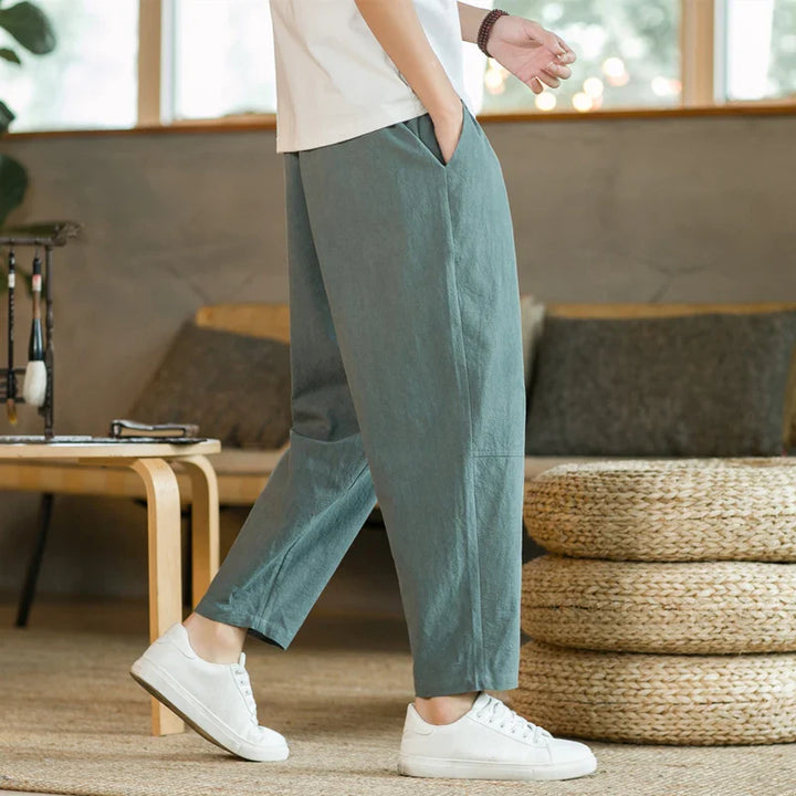 Pantalon ample en lin respirant - Alasdair