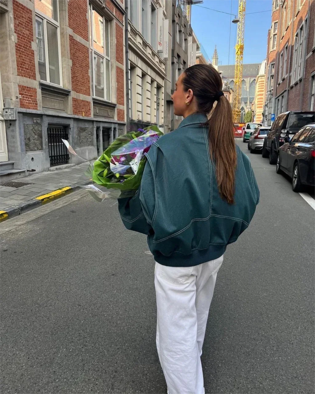 Eugénie - Blouson bomber en cuir, vintage et résistant aux intempéries pour un look intemporel