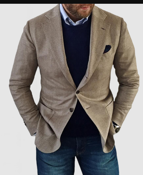 Ziyaeddin | Giacca da tempo libero elegante per uomo