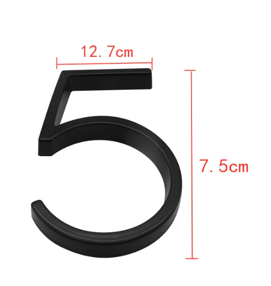Black house numbers