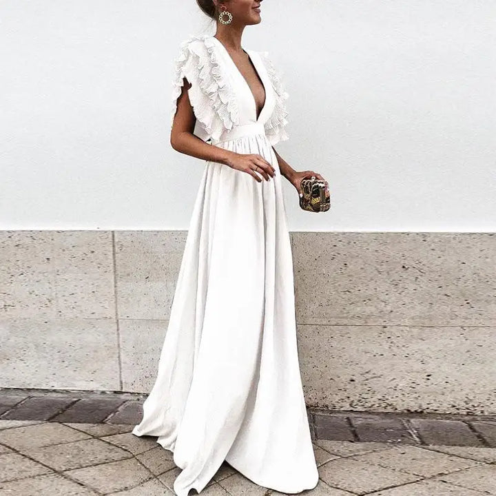 Kaylee | Vestito elegante con maniche arricciate