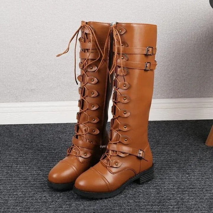 Bottes Steampunk à Boucle Rétro - Elzbieta