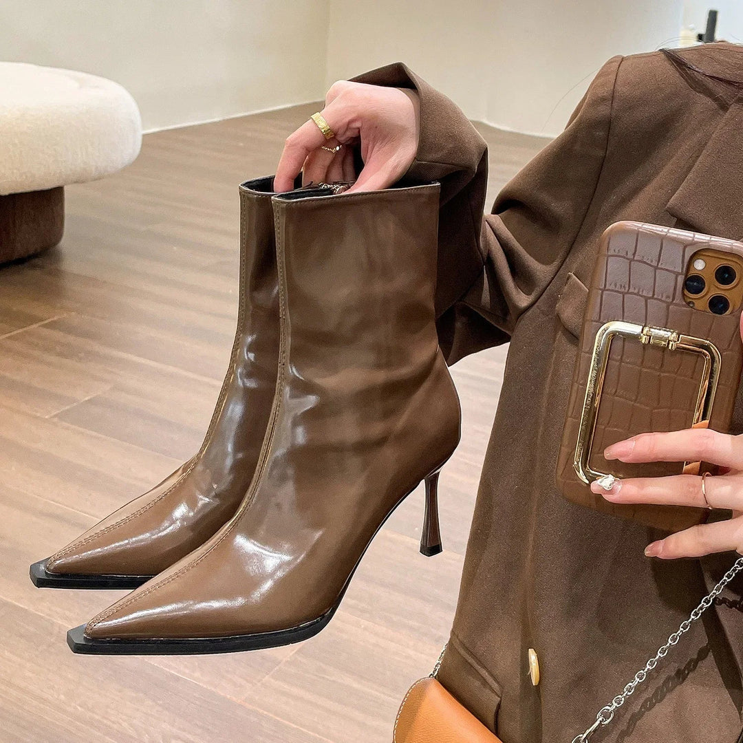 Clara – Bottes de soirée élégantes avec bout pointu pour une tenue chic