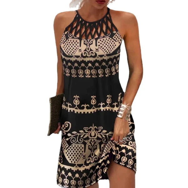 Elegantes Abendkleid mit Pailletten und Rückenausschnitt für Damen | Mini