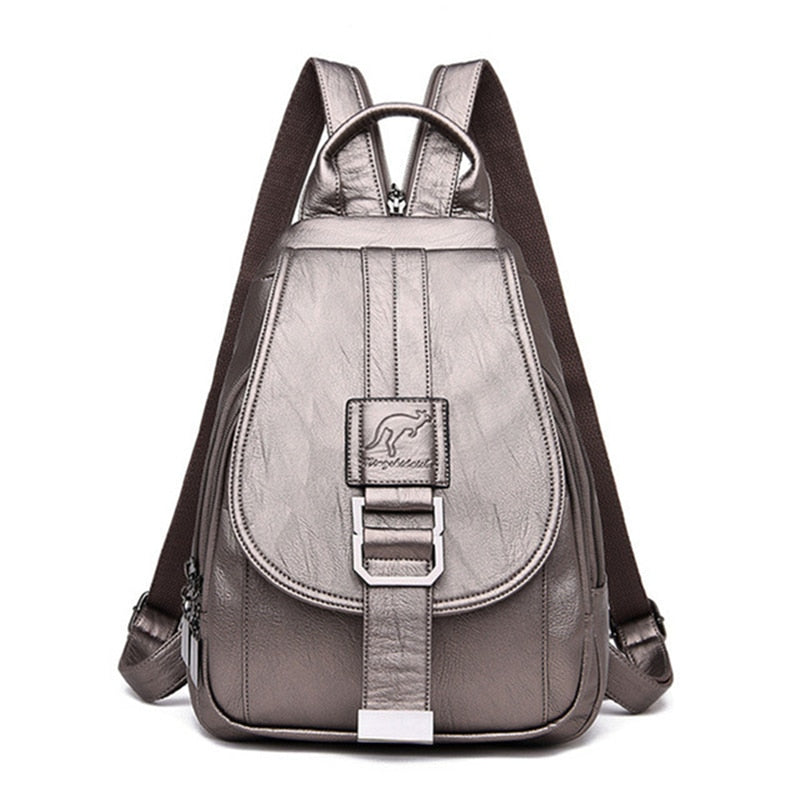 Camia - Sac à Dos Élégant et Pratique en Cuir Véritable