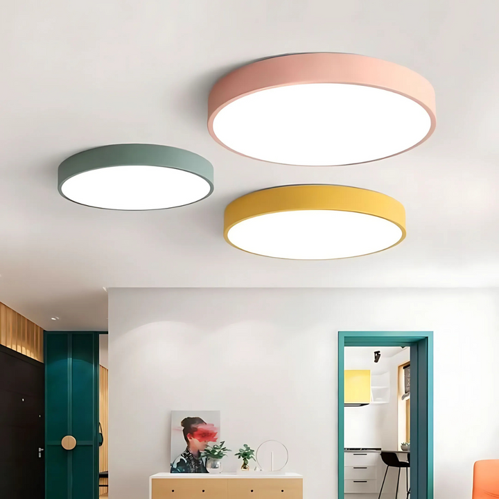 Lampa sufitowa LED skandynawska z drewna do nowoczesnej dekoracji wnętrz - oświetlenie w stylu skandynawskim