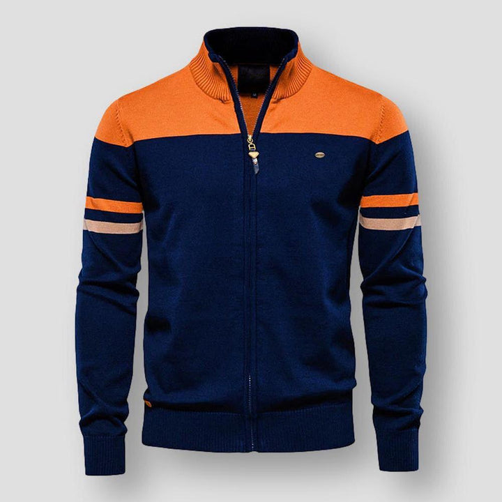 Hugo | Strick-Cardigan mit Reißverschluss und langen Ärmeln