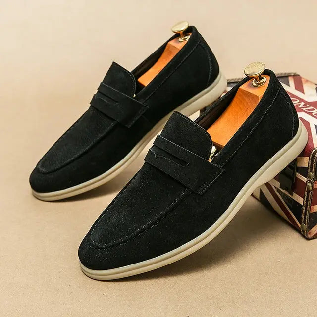 Mocassins en daim à lanières - Ozzy