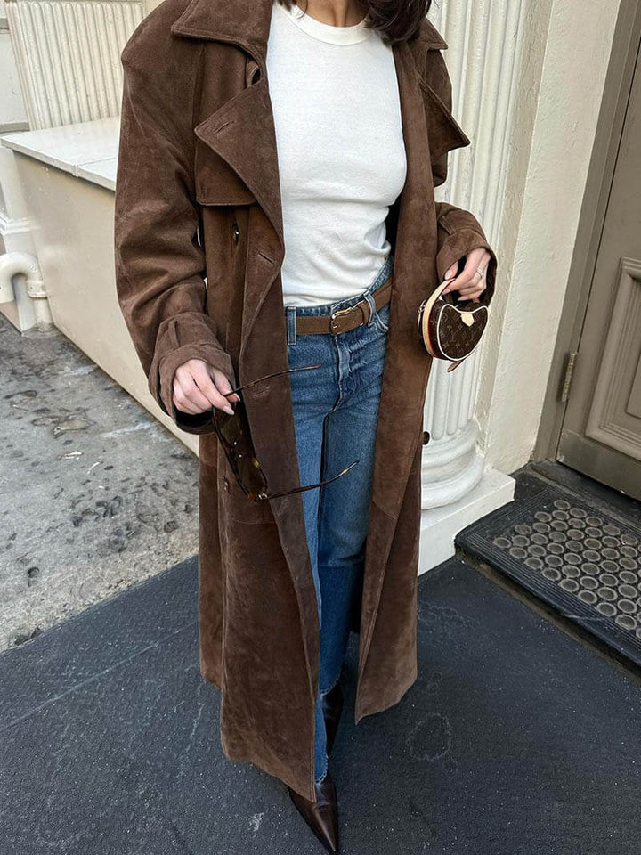 Molly - trench coat en daim
