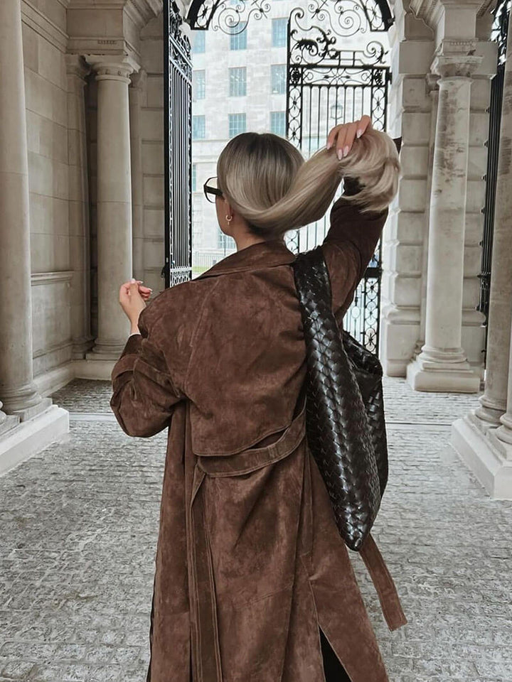 Molly - trench coat en daim