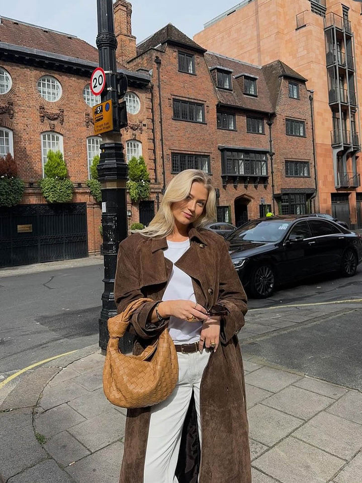 Molly - trench coat en daim