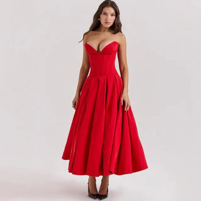 Robe Élégante en Dentelle – Silhouette Fluide & Raffinée