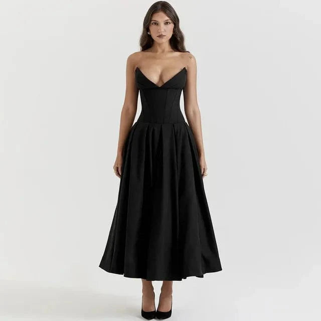 Robe Élégante en Dentelle – Silhouette Fluide & Raffinée