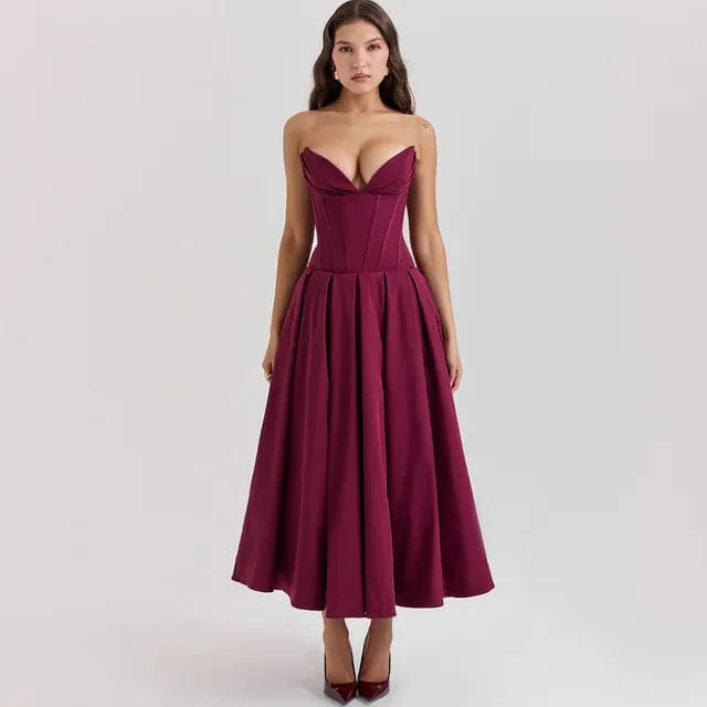 Robe Élégante en Dentelle – Silhouette Fluide & Raffinée