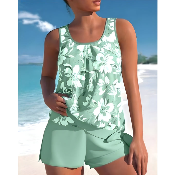 Ensemble Tankini Blumenmuster Chic Für Damen | Strand