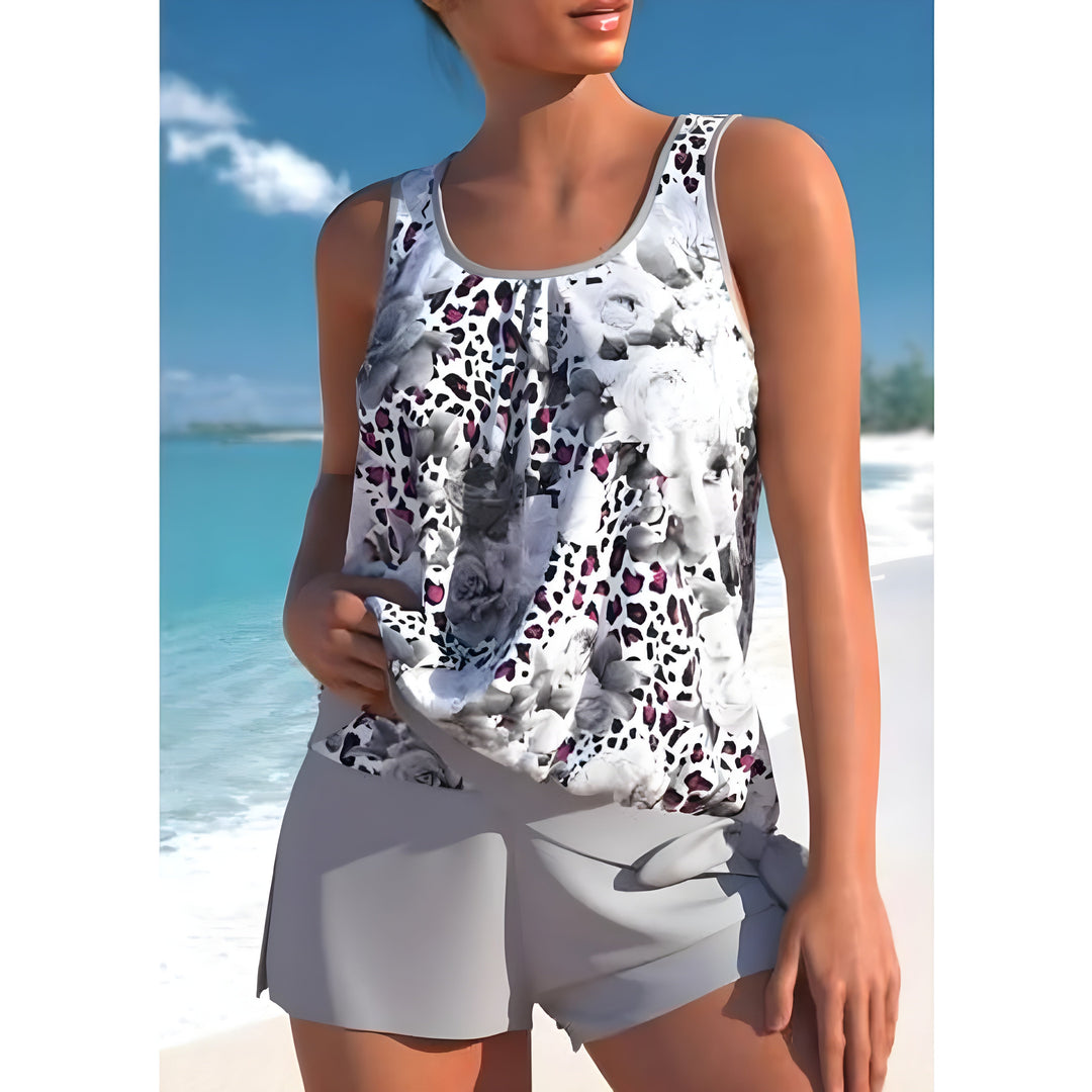 Ensemble Tankini Blumenmuster Chic Für Damen | Strand