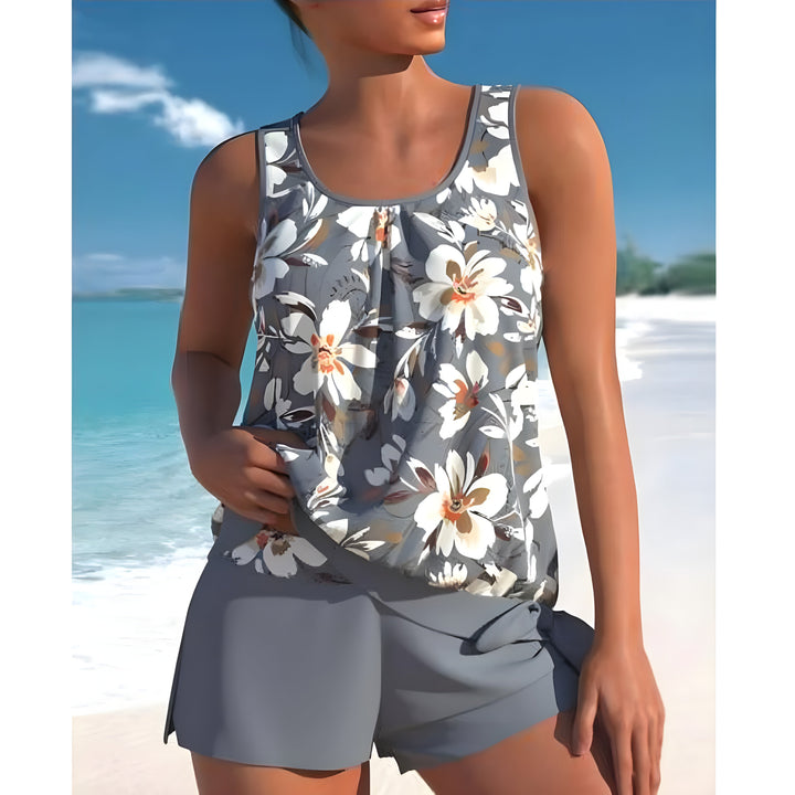 Ensemble Tankini Blumenmuster Chic Für Damen | Strand