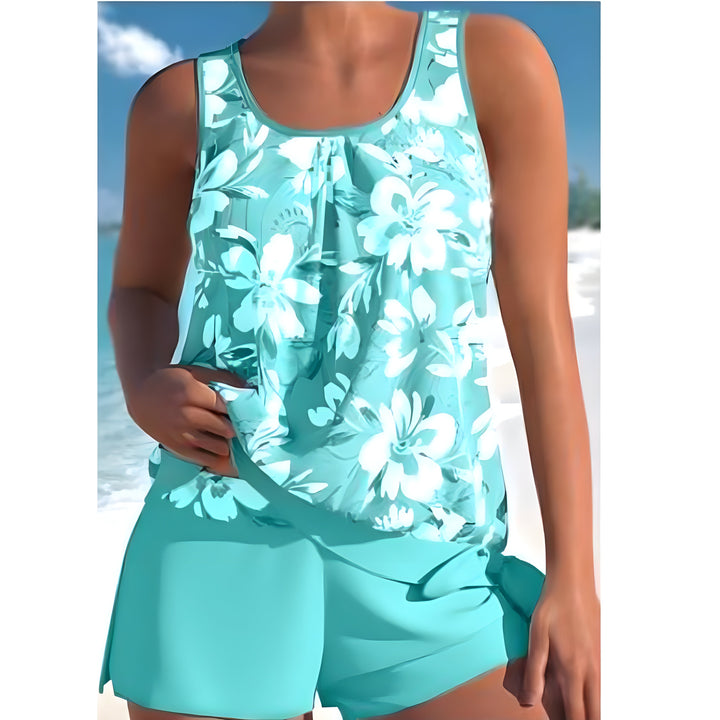 Ensemble Tankini Blumenmuster Chic Für Damen | Strand