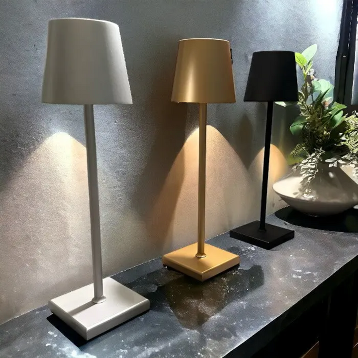 Wielofunkcyjna Bezprzewodowa Ładowalna Lampa Stołowa - NordicAura | Nowoczesne i Energooszczędne Oświetlenie LED