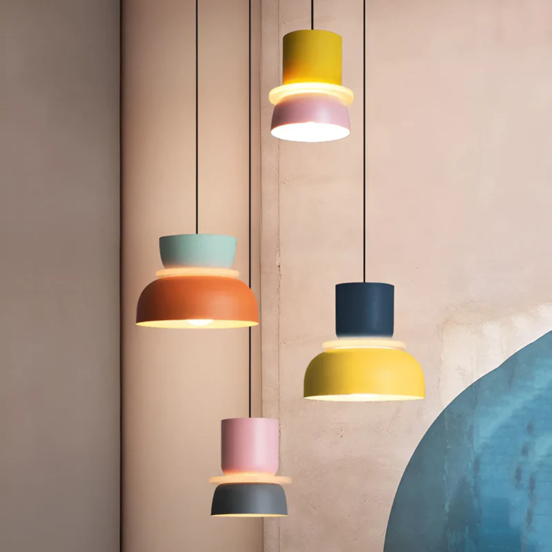 Lampa wisząca LED Macaron kolorowa i modna - VividGlow | Nowoczesne i designerskie oświetlenie