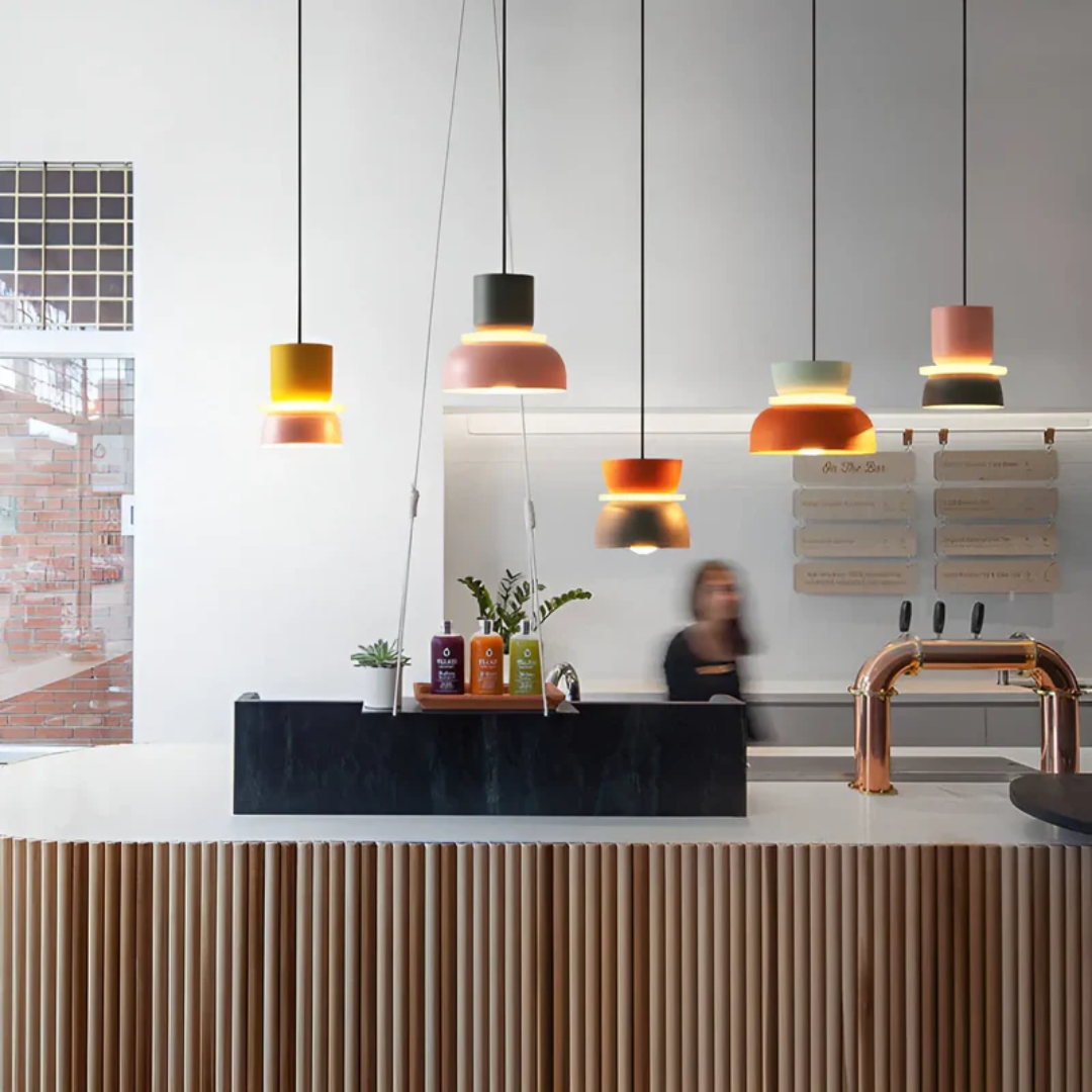 Lampa wisząca LED Macaron kolorowa i modna - VividGlow | Nowoczesne i designerskie oświetlenie