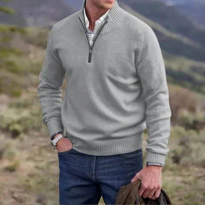 Gaston – Maglione con zip elegante, ideale per un look chic