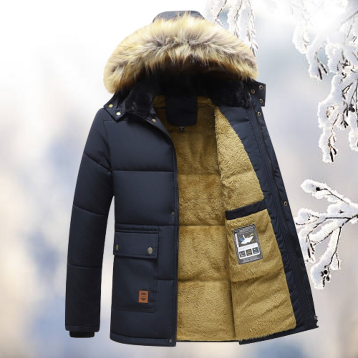 Armando | Winddichte Parka mit Kapuze aus Pelz