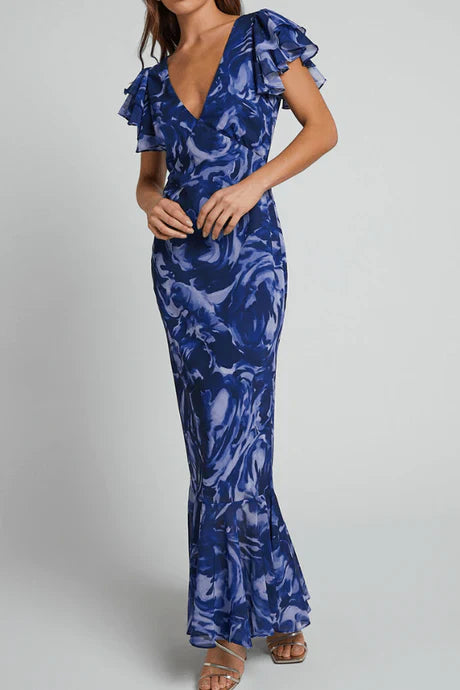 Elegantes ausgestelltes Abendkleid mit tailliertem Schnitt für Damen | Maxi