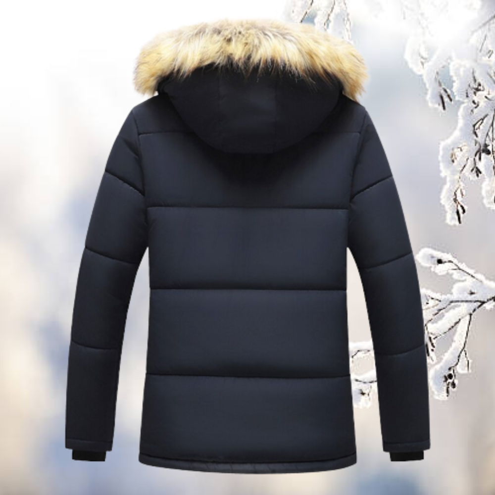 Armando | Winddichte Parka mit Kapuze aus Pelz