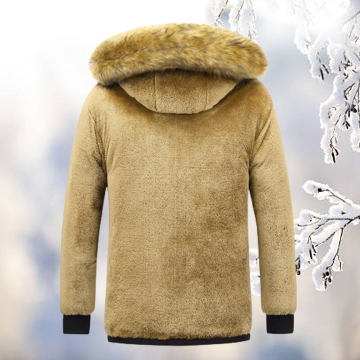Armando | Winddichte Parka mit Kapuze aus Pelz