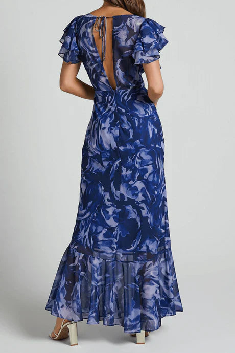 Elegantes ausgestelltes Abendkleid mit tailliertem Schnitt für Damen | Maxi