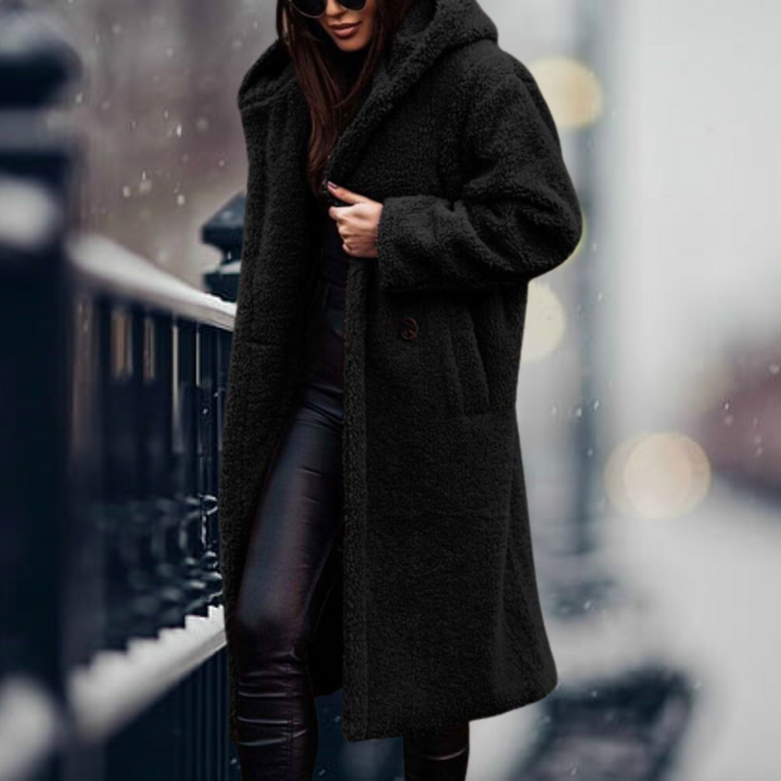 Manteau long en peluche pour femmes - Lorelei