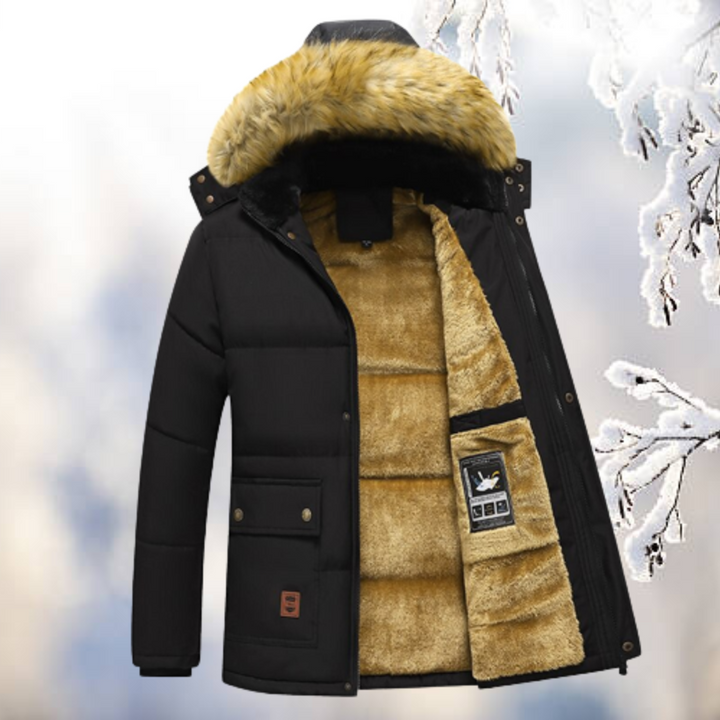 Armando | Winddichte Parka mit Kapuze aus Pelz