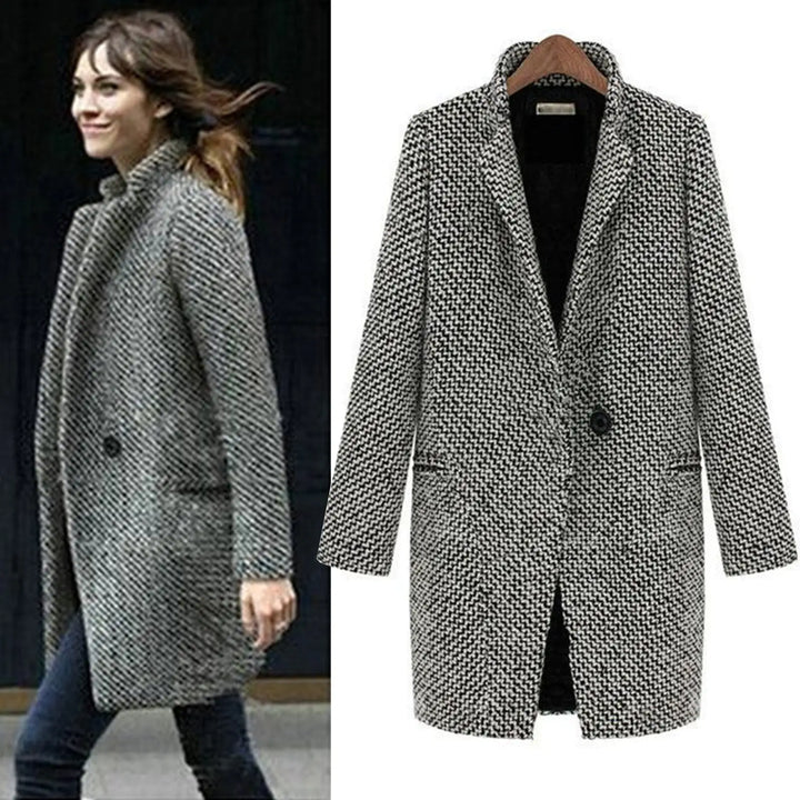 Lucienne – Manteau long élégant pour femmes, parfait pour un look hivernal sophistiqué