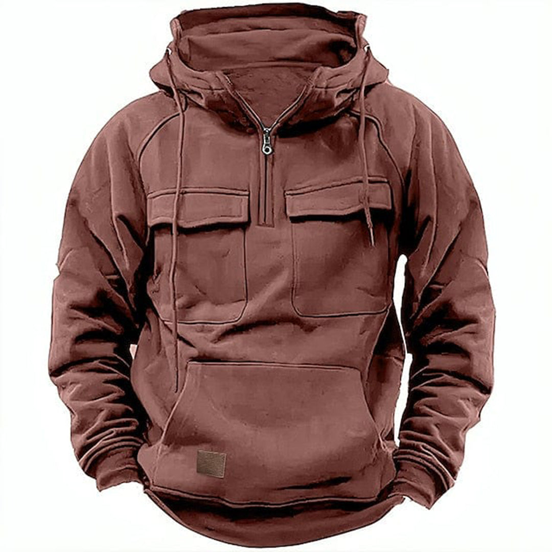 Sweat à capuche multi-poches pour hommes - Mervin